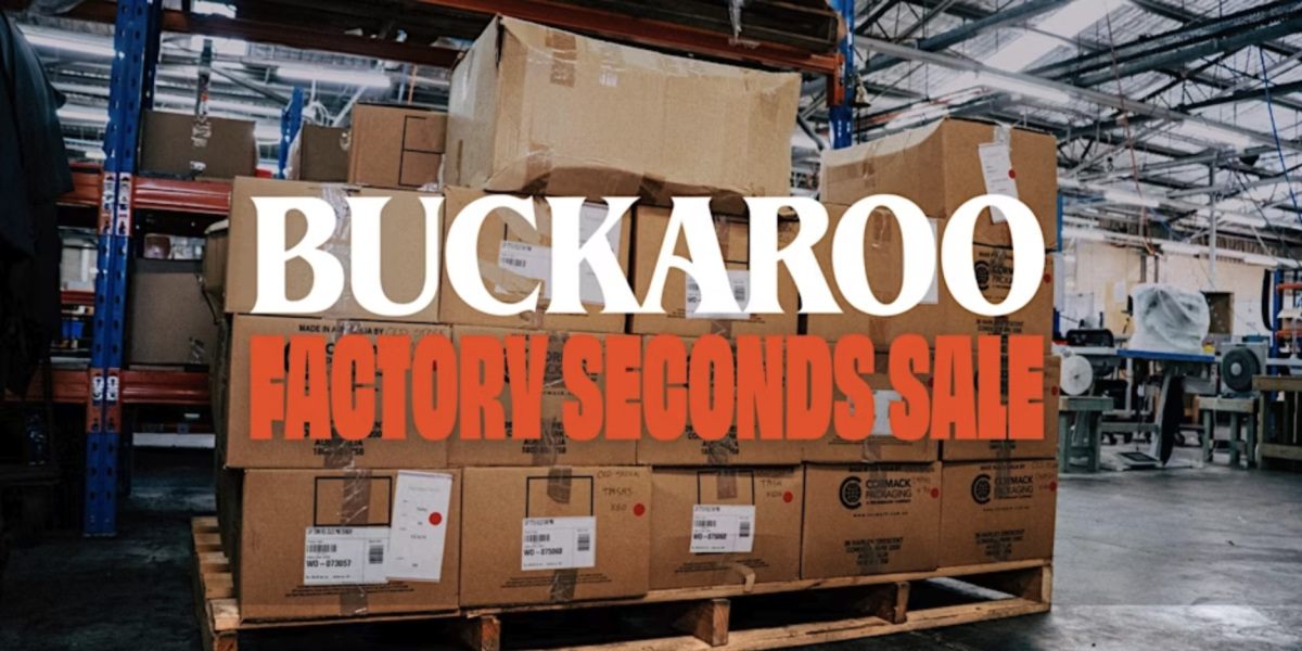 Banner for Buckaroo Factory Seconds Sale